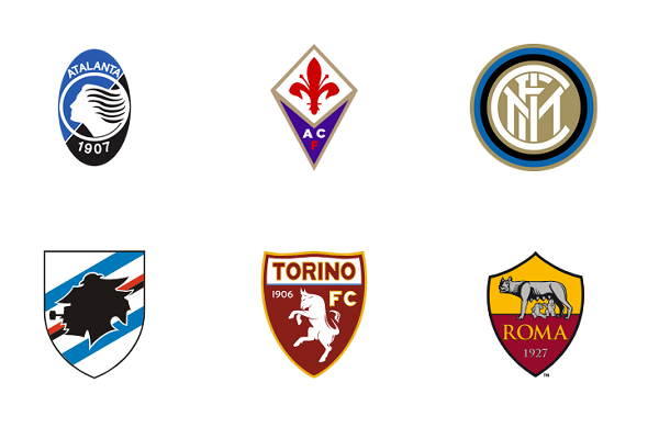 Football Club Crest Evolution Italy in action.