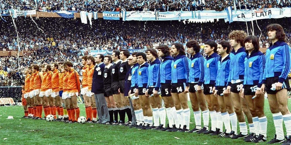 Argentina and Netherlands Line-up 1978 World Cup Final