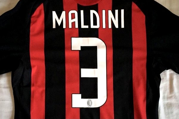 Paolo Maldini Shirt Number 3 Milan
