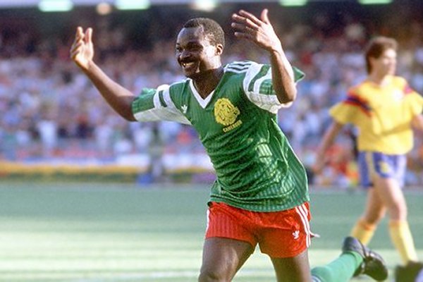 Roger Milla in action.