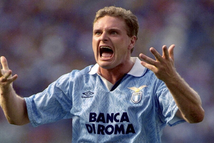 1992 Paul Gascoigne at Lazio