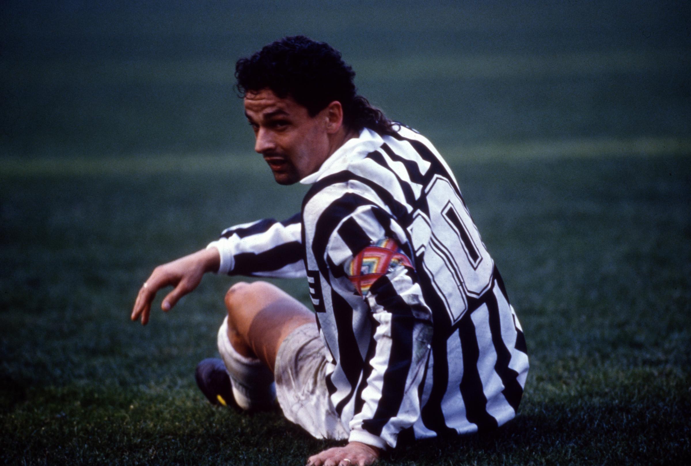 Roberto Baggio in action