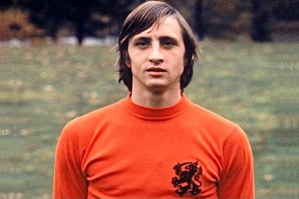 Johan Cruyff in action.